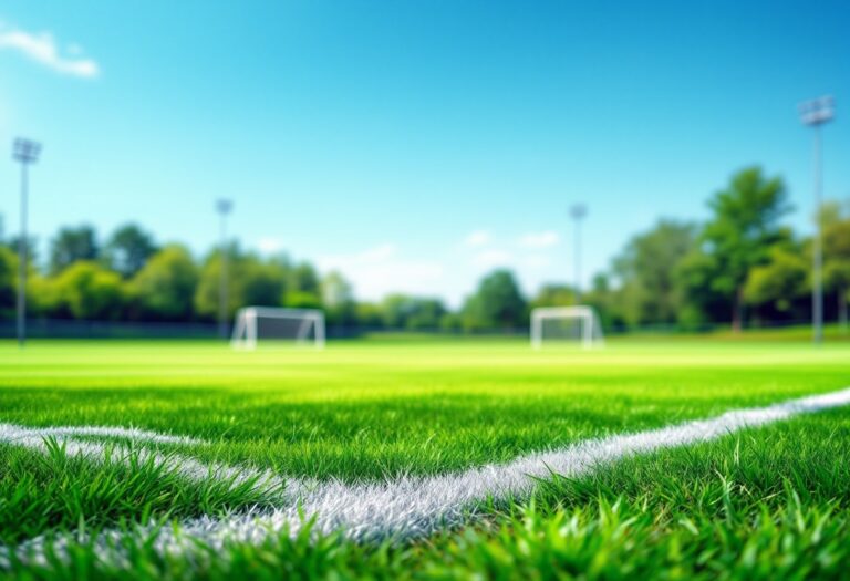 Nadia Nadim in azione sul campo da calcio