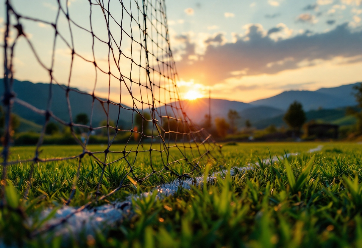 Giocatori sudamericani in azione sul campo di calcio