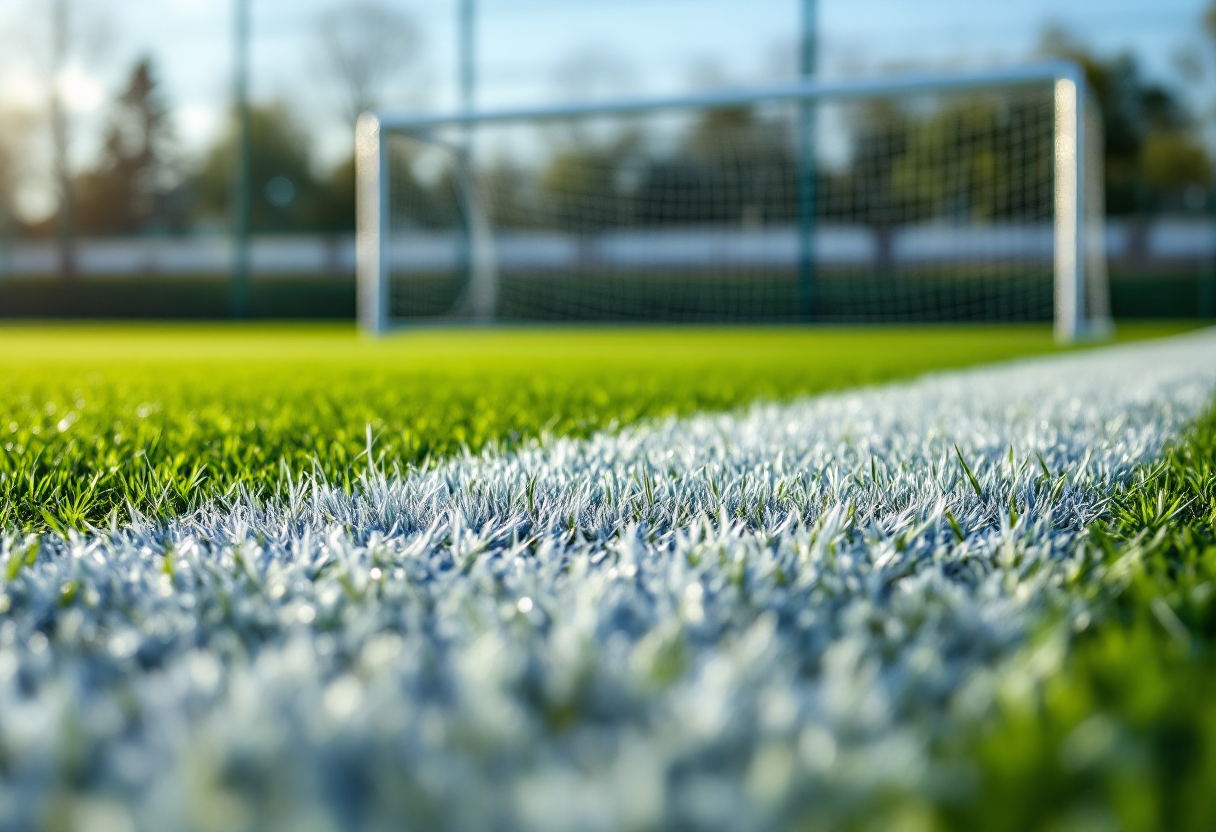 Giocatori di calcio affrontano la pressione in campo