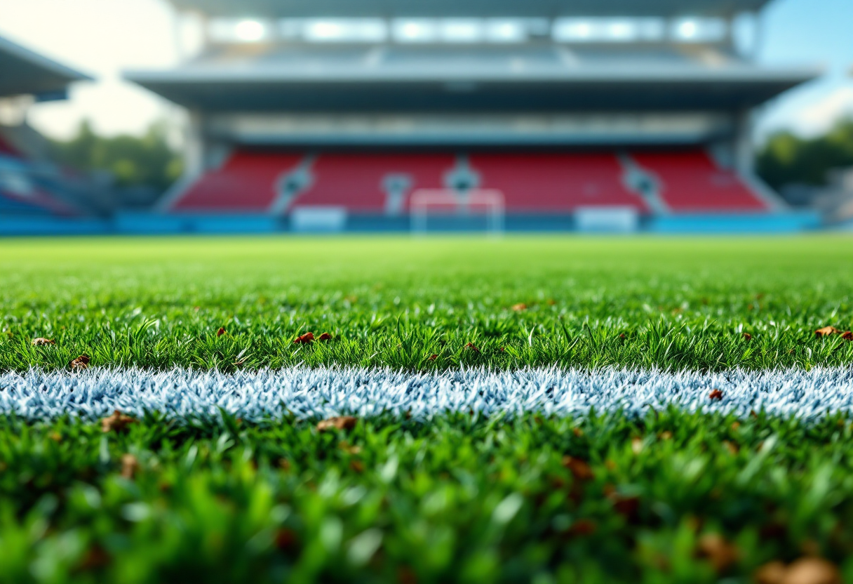 Giocatori della SPAL in campo durante una partita