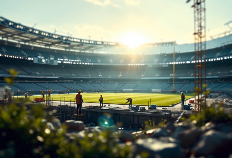 Ristrutturazione di uno stadio italiano moderno