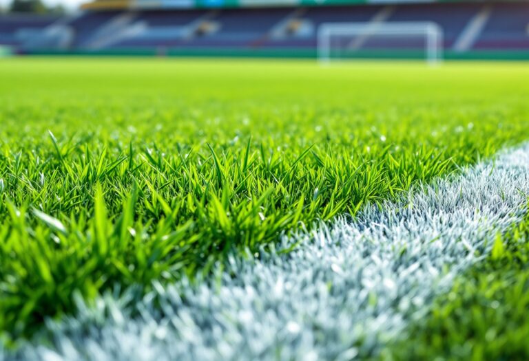 Giocatori italiani in azione durante una partita di calcio