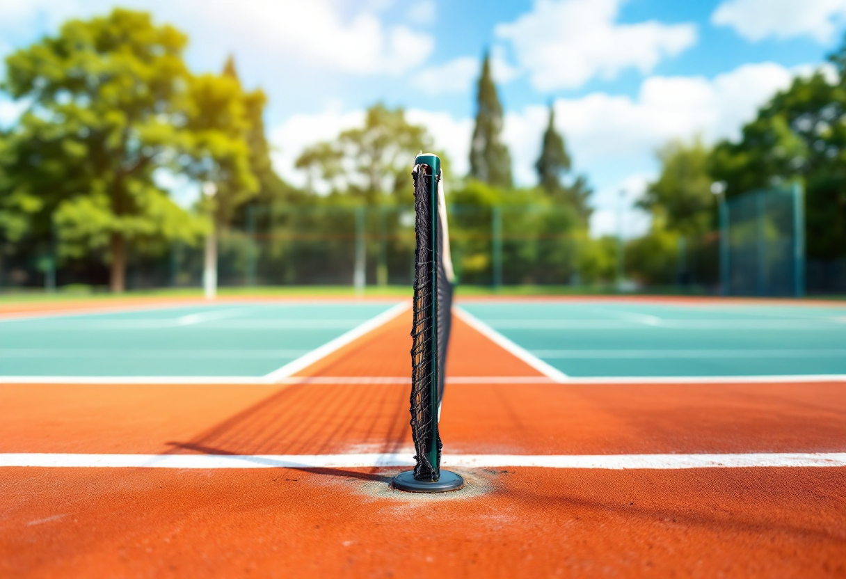 Giocatori di tennis in azione al rodeo di Spinea