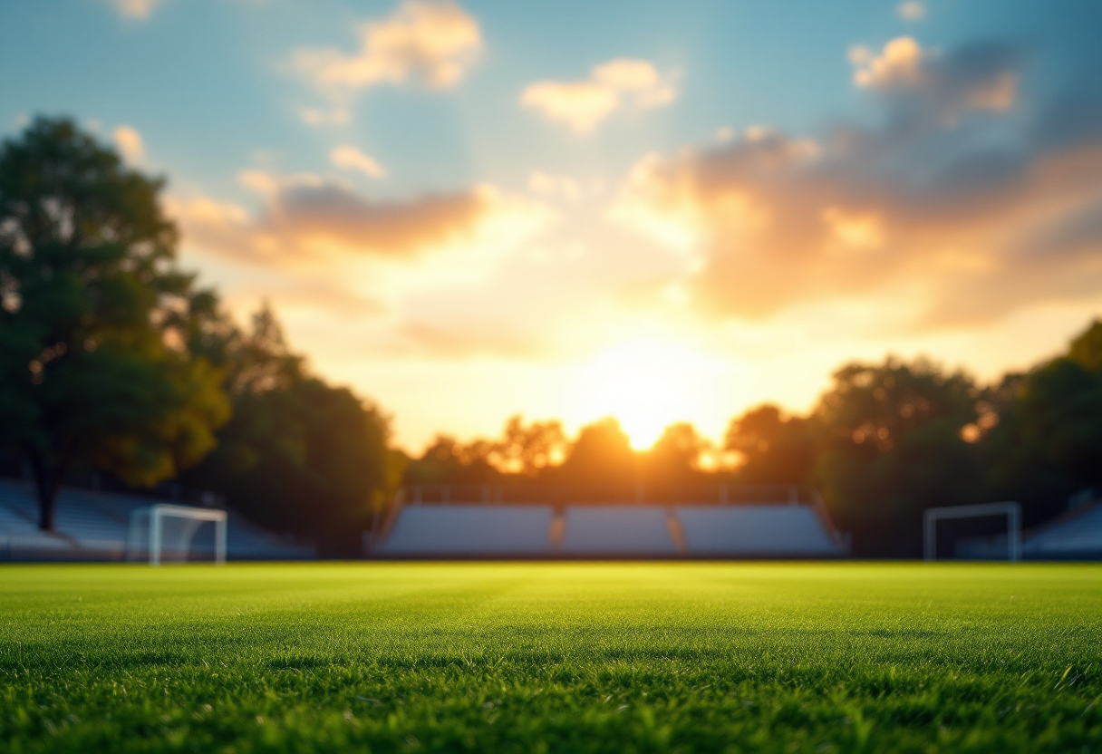 Mohamed Salah in azione sul campo di calcio