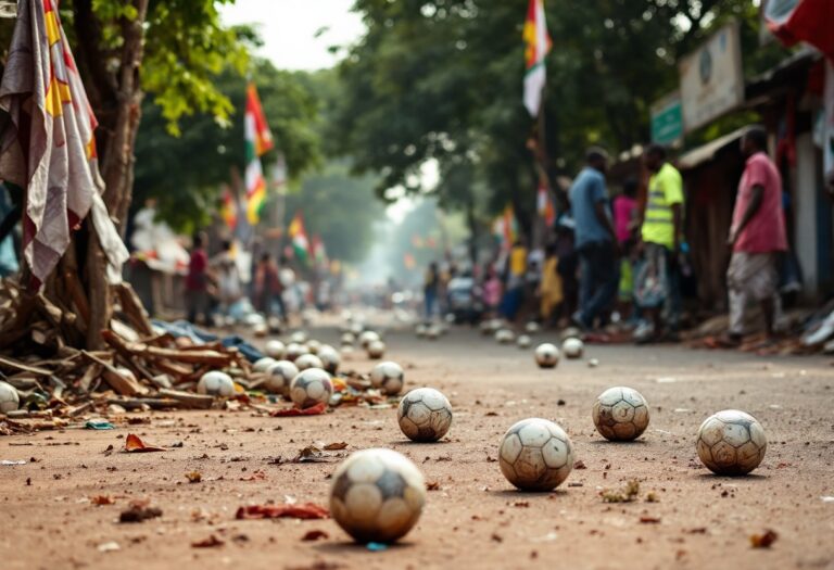 Scene di violenza dopo una partita di calcio in Guinea