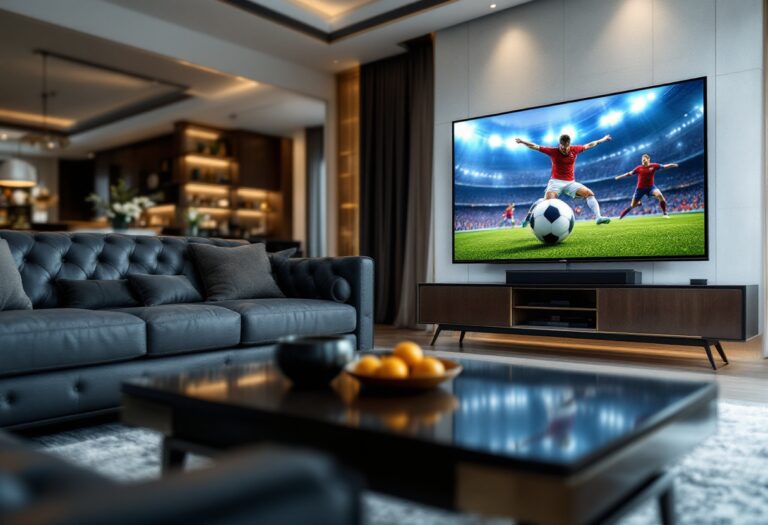 Immagine che rappresenta il calcio in diretta TV e streaming