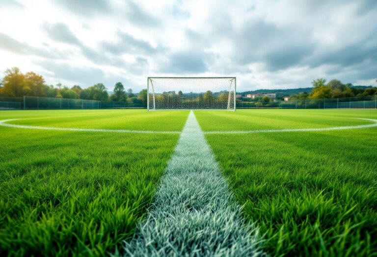 Giocatori di Sestri Levante e Gubbio in campo durante una partita