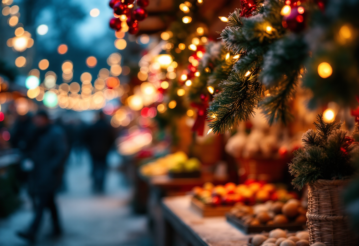 Immagine dei mercatini di Natale dopo la tragedia