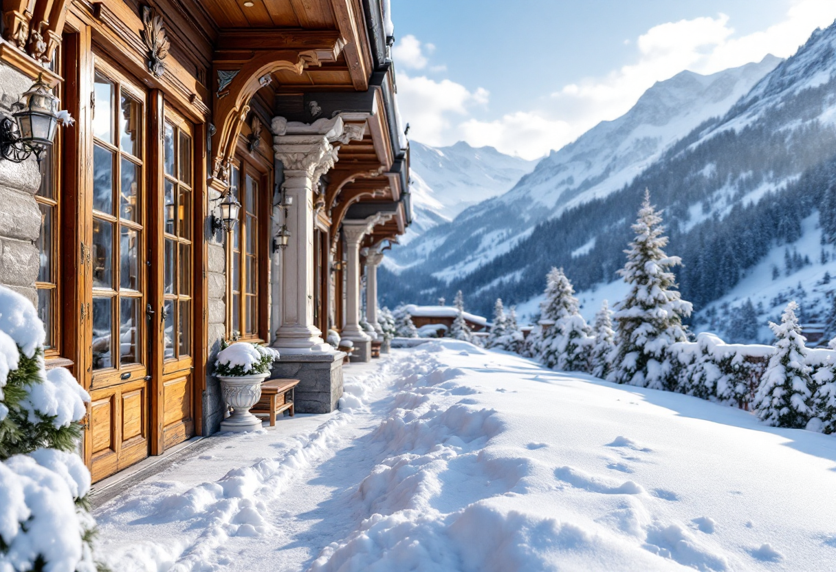 Famiglia felice in montagna al Cavallino Bianco