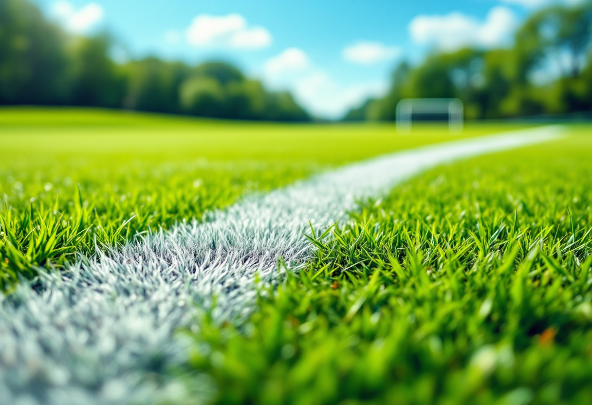 Giocatori di calcio in azione durante una partita