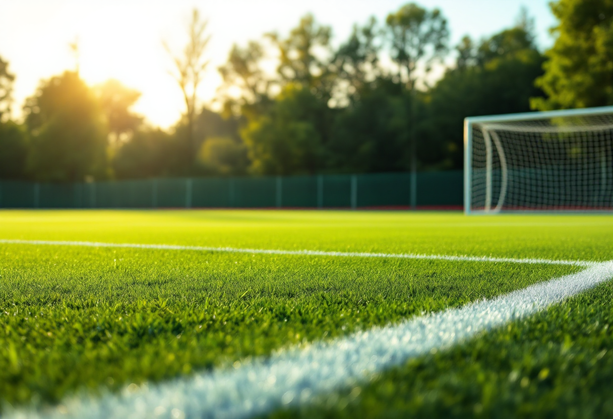 Giocatrici di calcio femminile in azione durante la Serie A