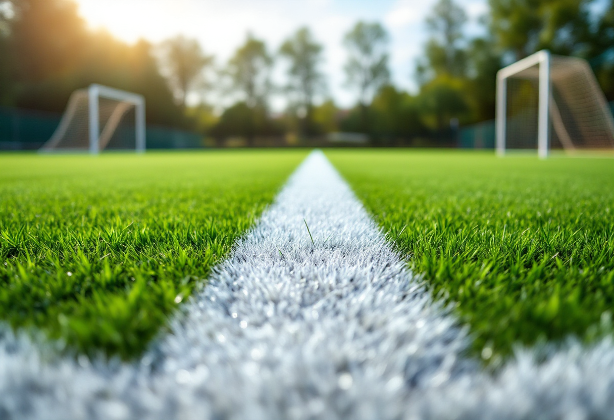 Giocatrici di calcio femminile in azione durante una partita