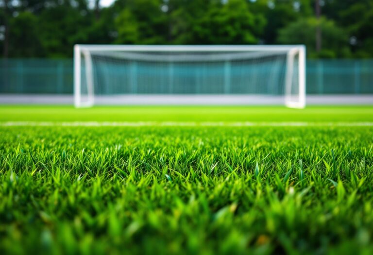 Giocatori in campo durante il derby Piacenza Fiorenzuola