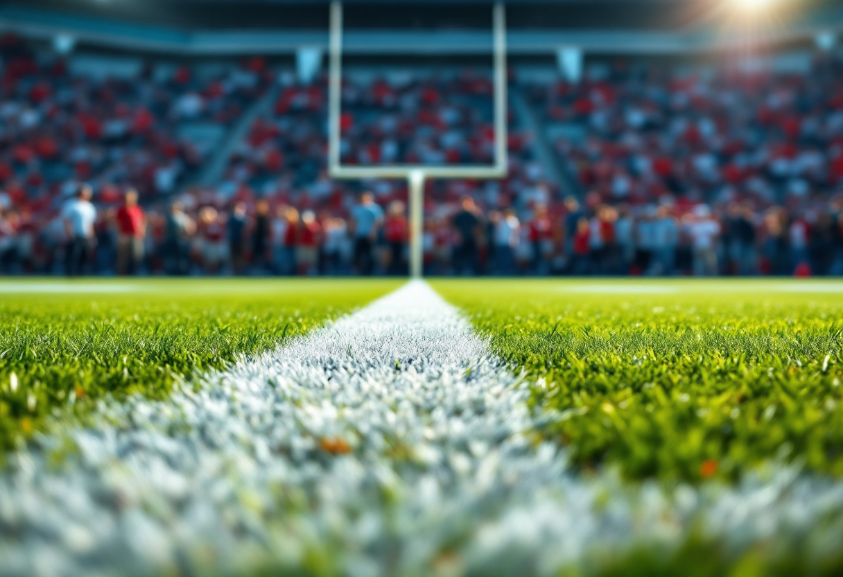 Giocatori NFL in azione durante una finale emozionante