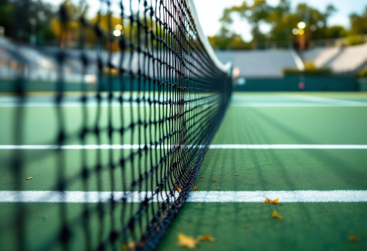 Un grande allenatore di tennis che ispira i suoi allievi