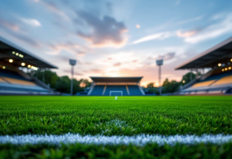 Giocatori italiani in azione sul campo di calcio