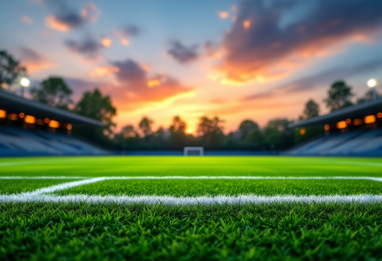 Giocatori di Serie A in campo durante una partita