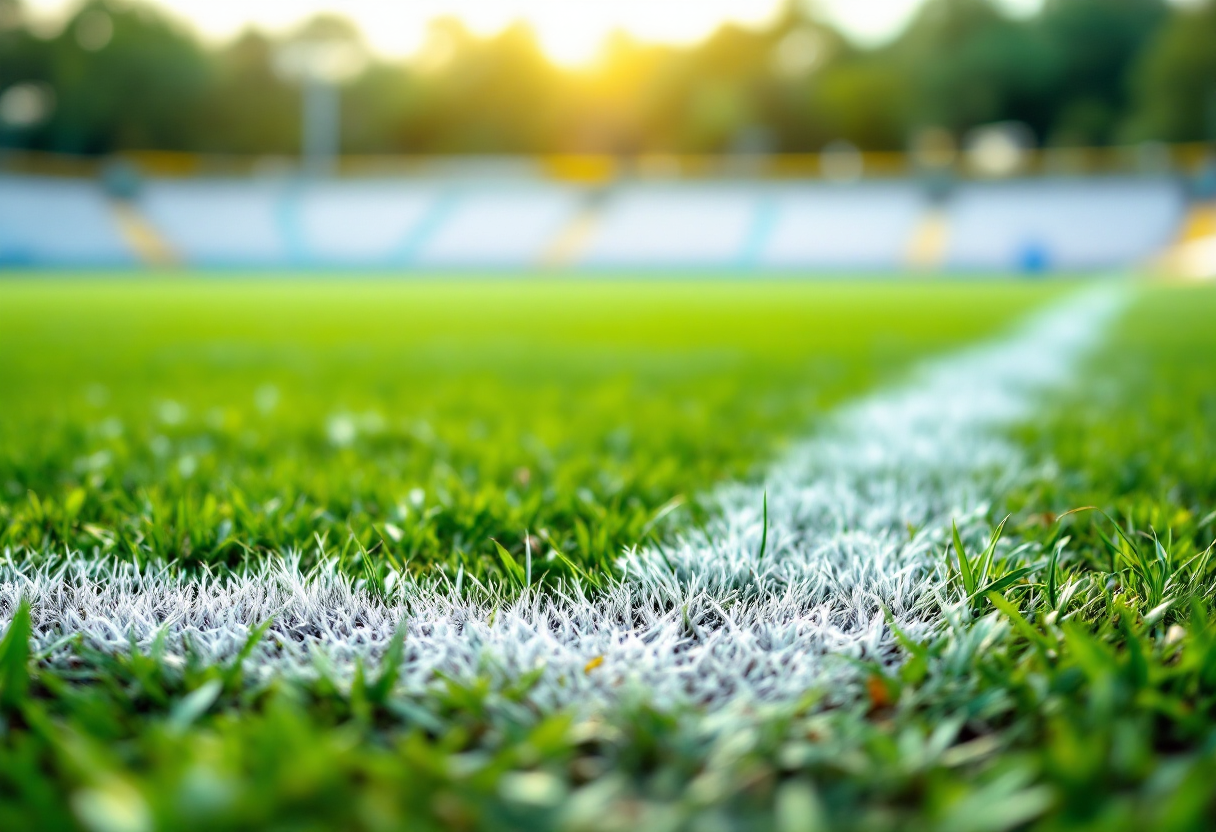 Giovani calciatori dell'Ascoli in allenamento