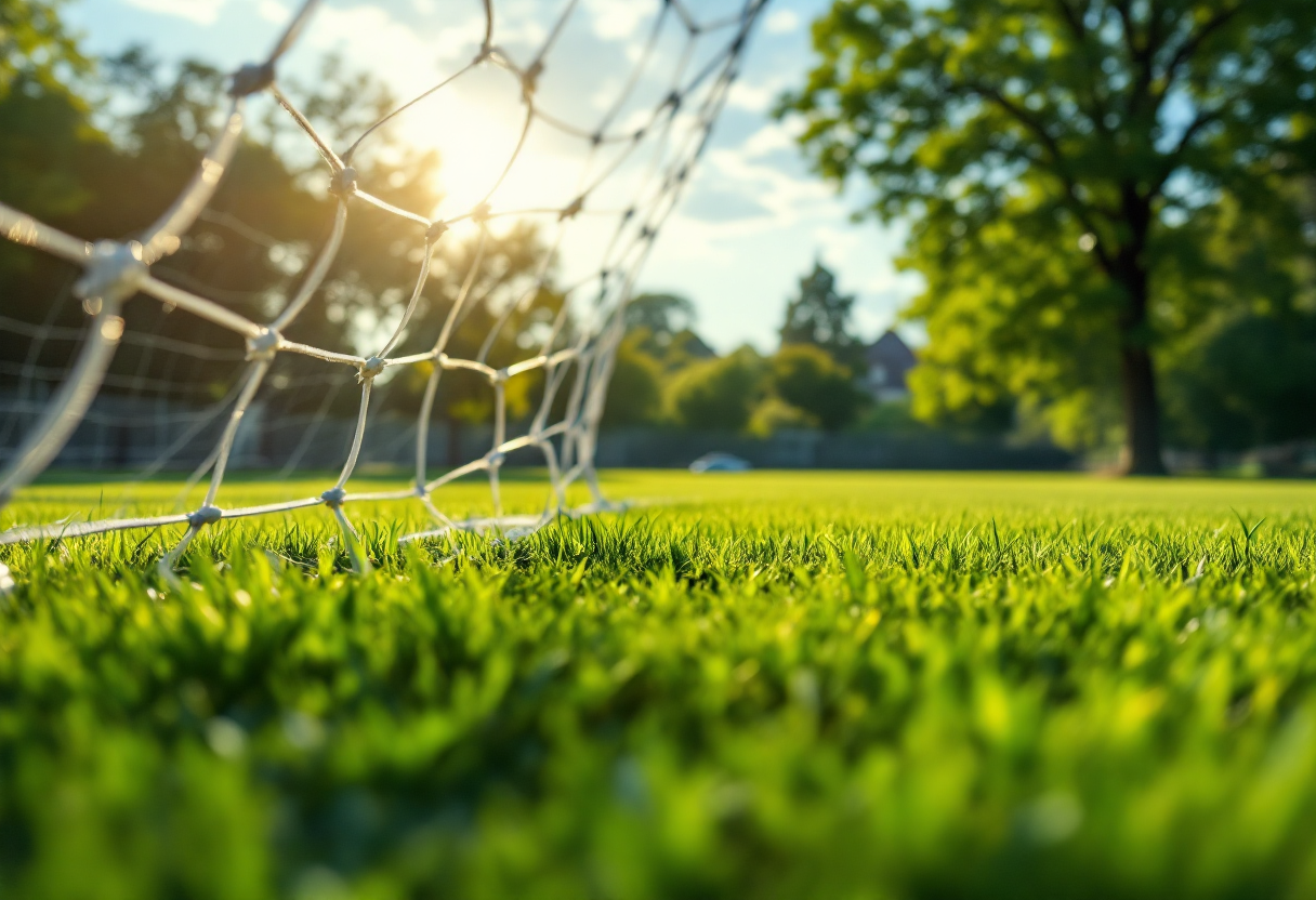 Giovani calciatori in azione nella Serie C italiana