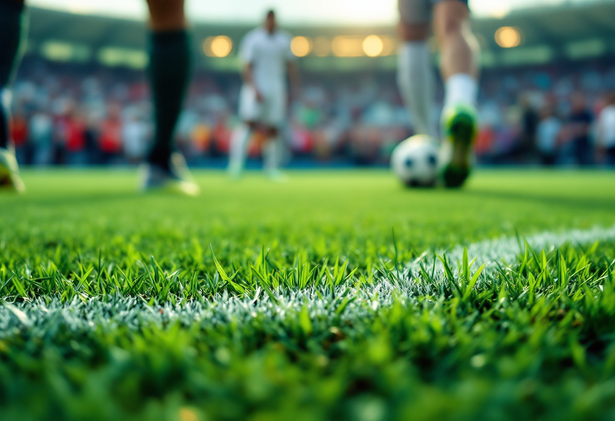 Inter e Bologna in campo durante il pareggio di Serie A