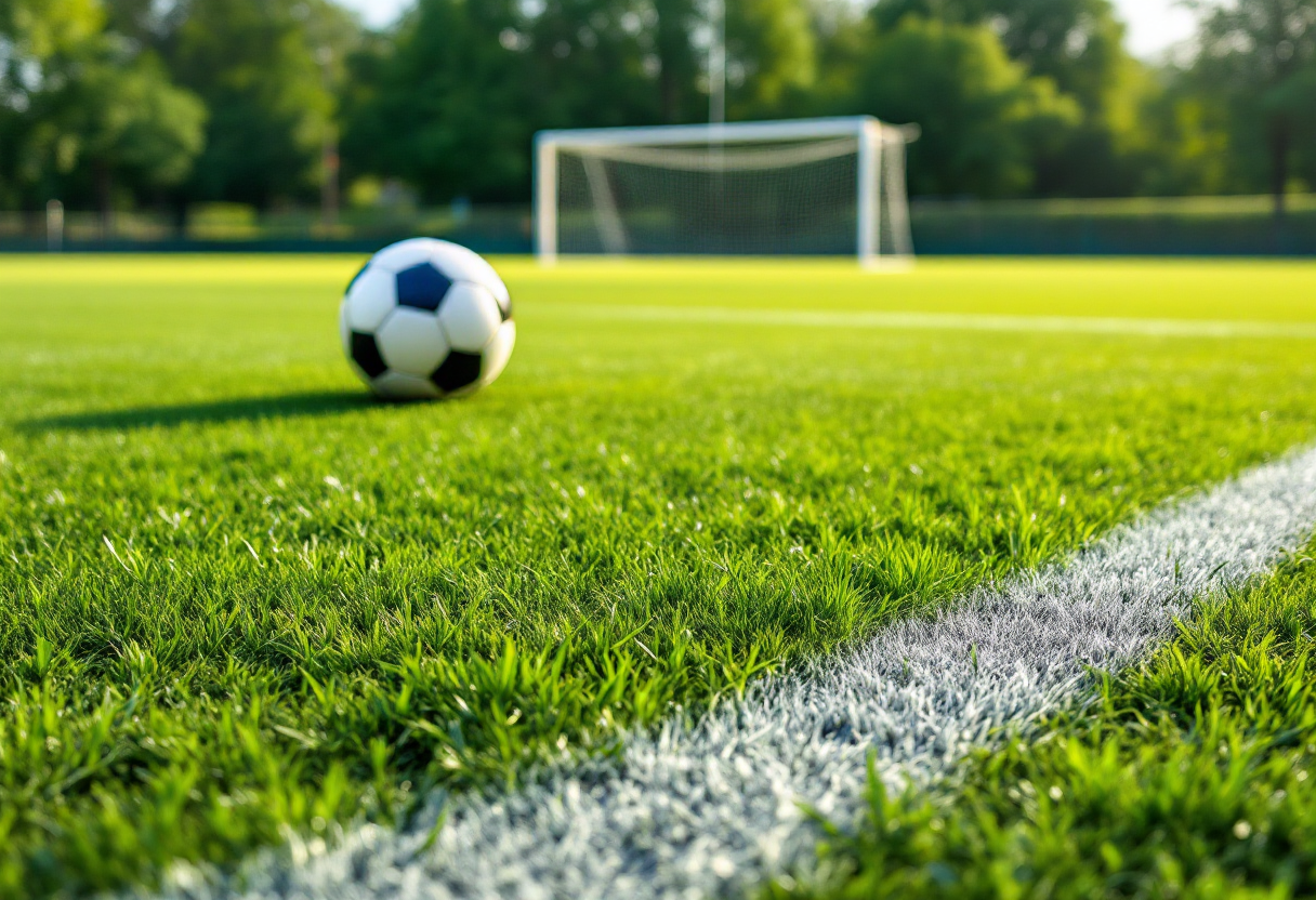 Giocatori di Juventus e Atalanta in campo durante il pareggio