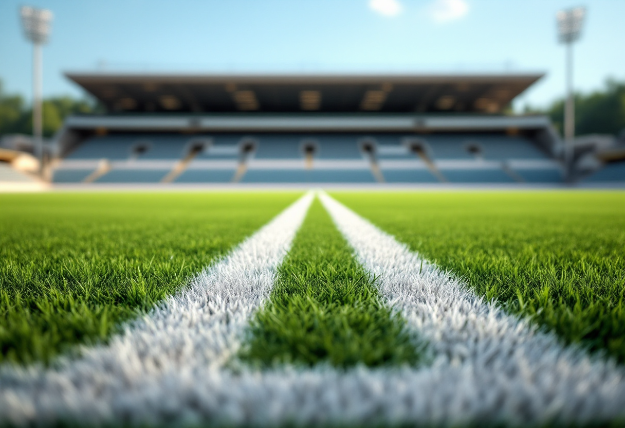 Giocatori italiani in azione durante una partita di calcio