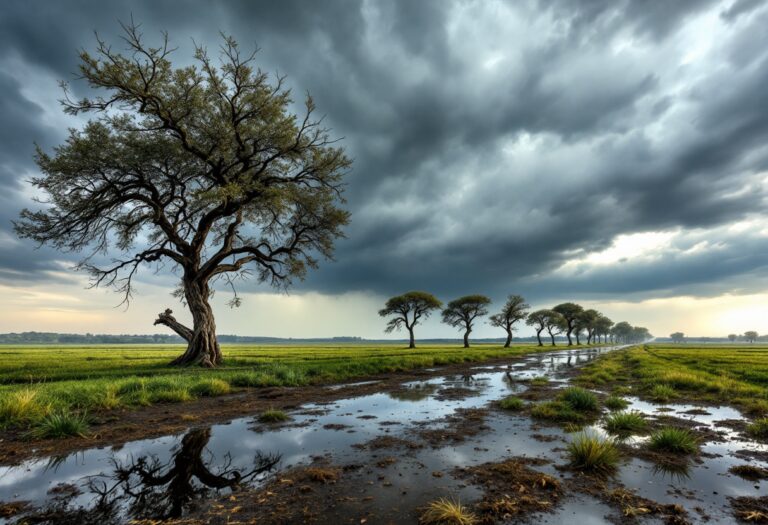 Immagine dei danni causati dal maltempo in Emilia-Romagna