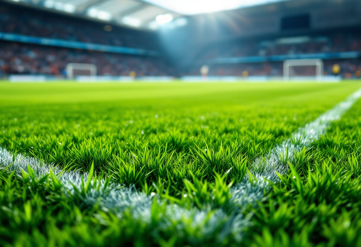 Monchengladbach e Bayern Monaco in campo durante la partita