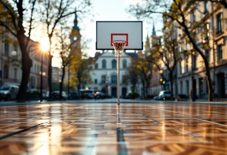 Giocatori NBA in azione durante l'evento a Parigi