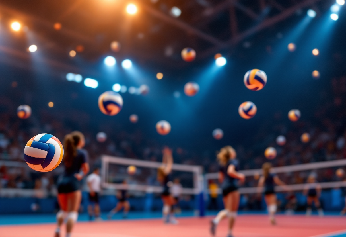 Roeselare e Milano in azione nella Champions League di volley