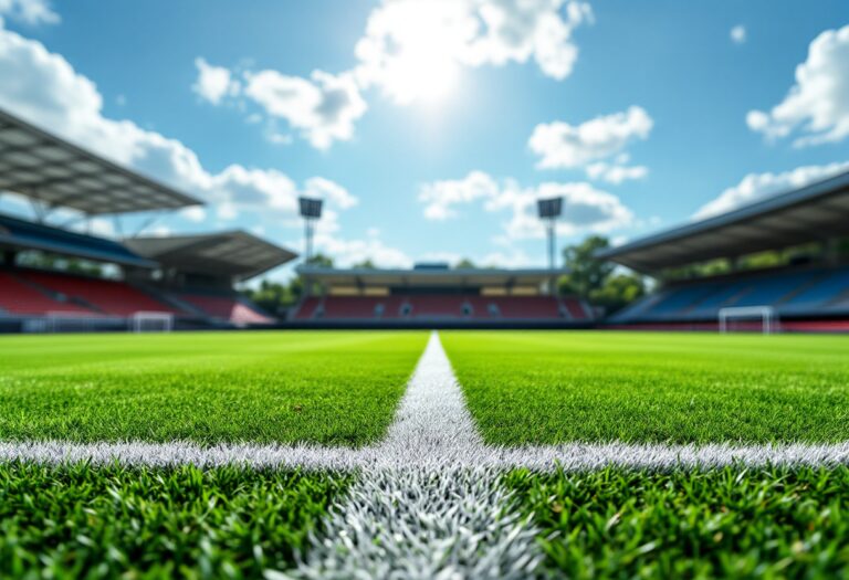 Immagine della Supercoppa Italiana con squadre in campo