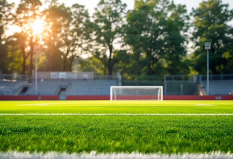 Tobia Cacciamani in azione sul campo di calcio