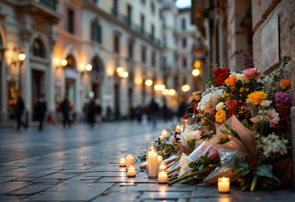 Immagine commemorativa di una giovane promessa di Napoli