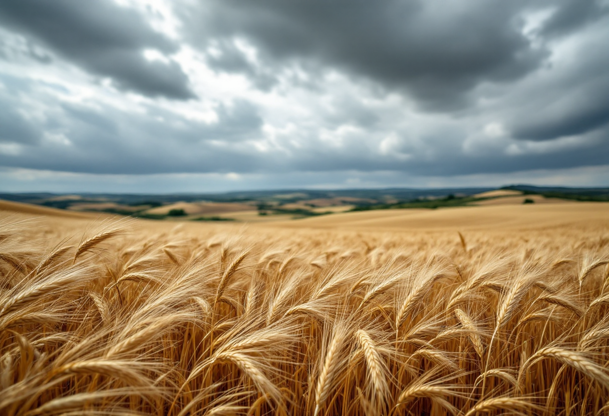 Immagine di venti di grecale che colpiscono la Toscana