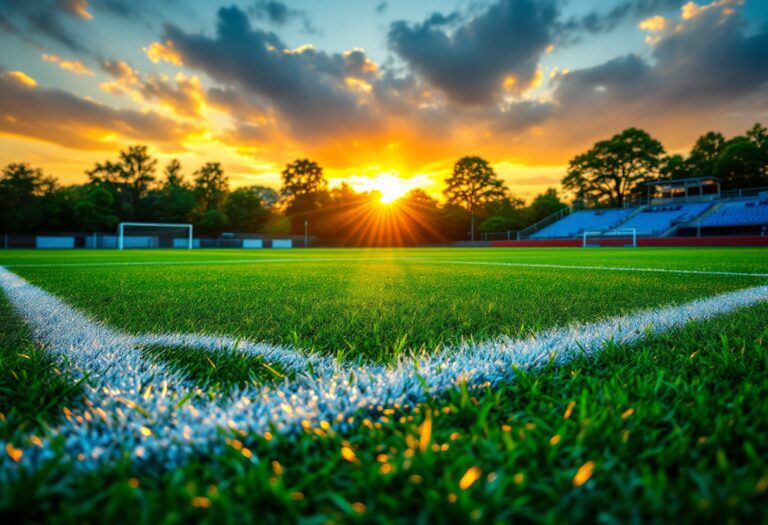 Giovani calciatori in campo con segni di conflitto