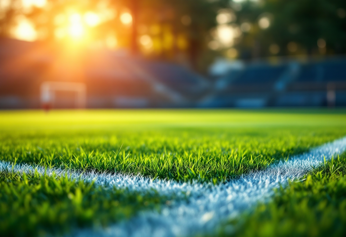 Giocatori in azione durante una partita di calcio Uisp girone Sud