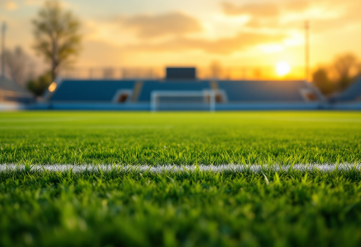 Giocatori di calcio in azione durante il calciomercato