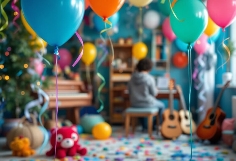 Bambini che partecipano a eventi musicali a Brusimpiano