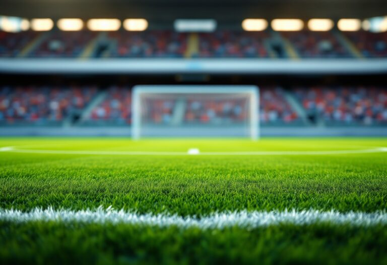 Giovani calciatori italiani in allenamento sul campo