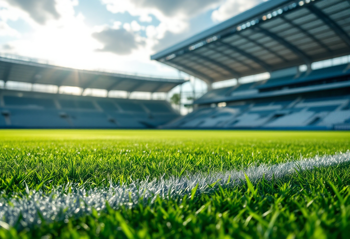 Giovani calciatori del Bayer Leverkusen in allenamento