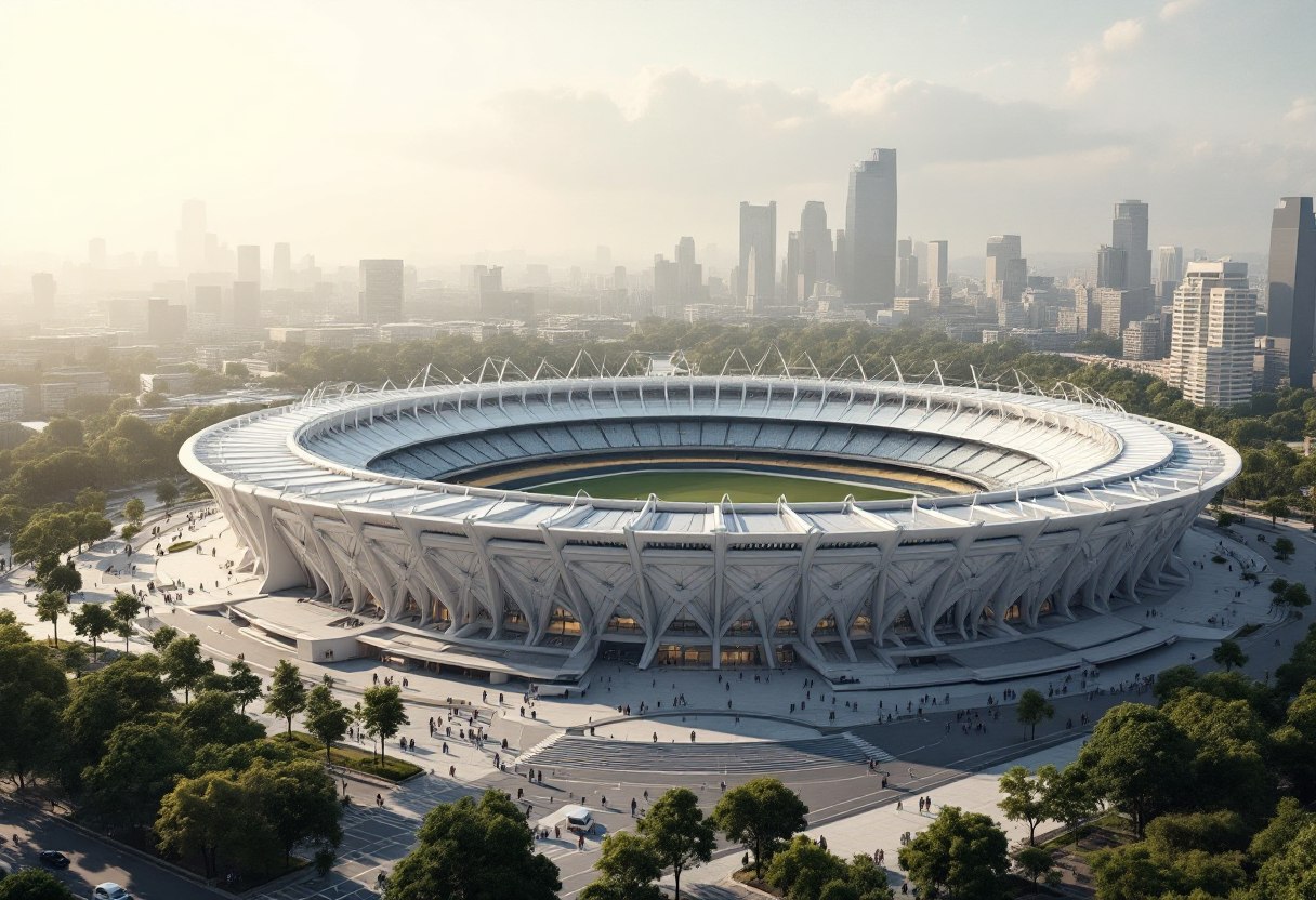 Rendering del nuovo stadio della Roma previsto per il 2028