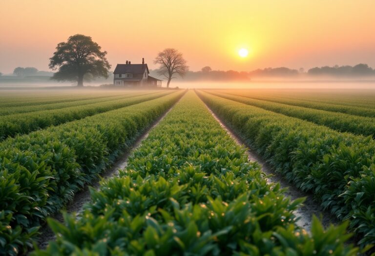 Giovane agricoltore di Guidizzolo in un campo