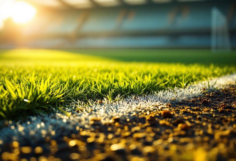 Giovani calciatori italiani in allenamento