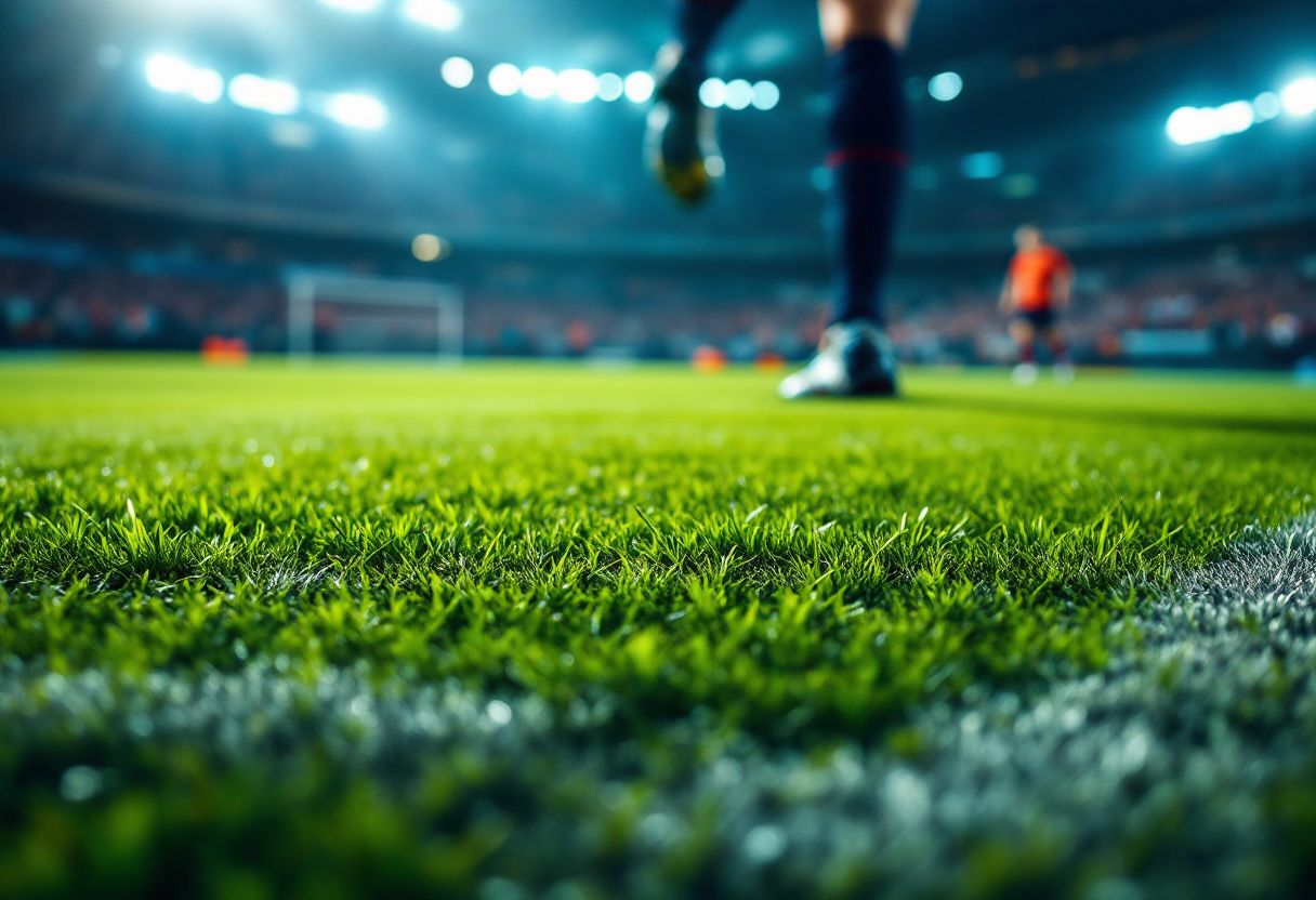 Giocatori di Palermo e Cremonese in azione durante la partita